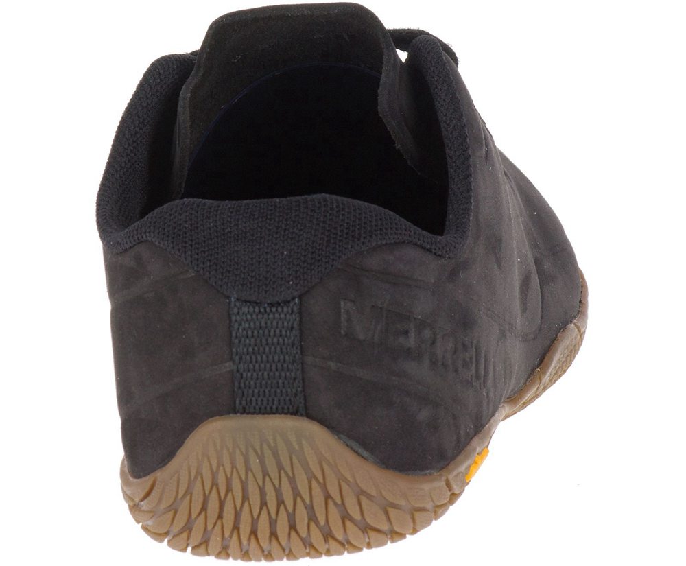 Buty Sportowe Merrell Damskie Czarne - Vapor Glove 3 Luna Skórzane - 370652-DVP